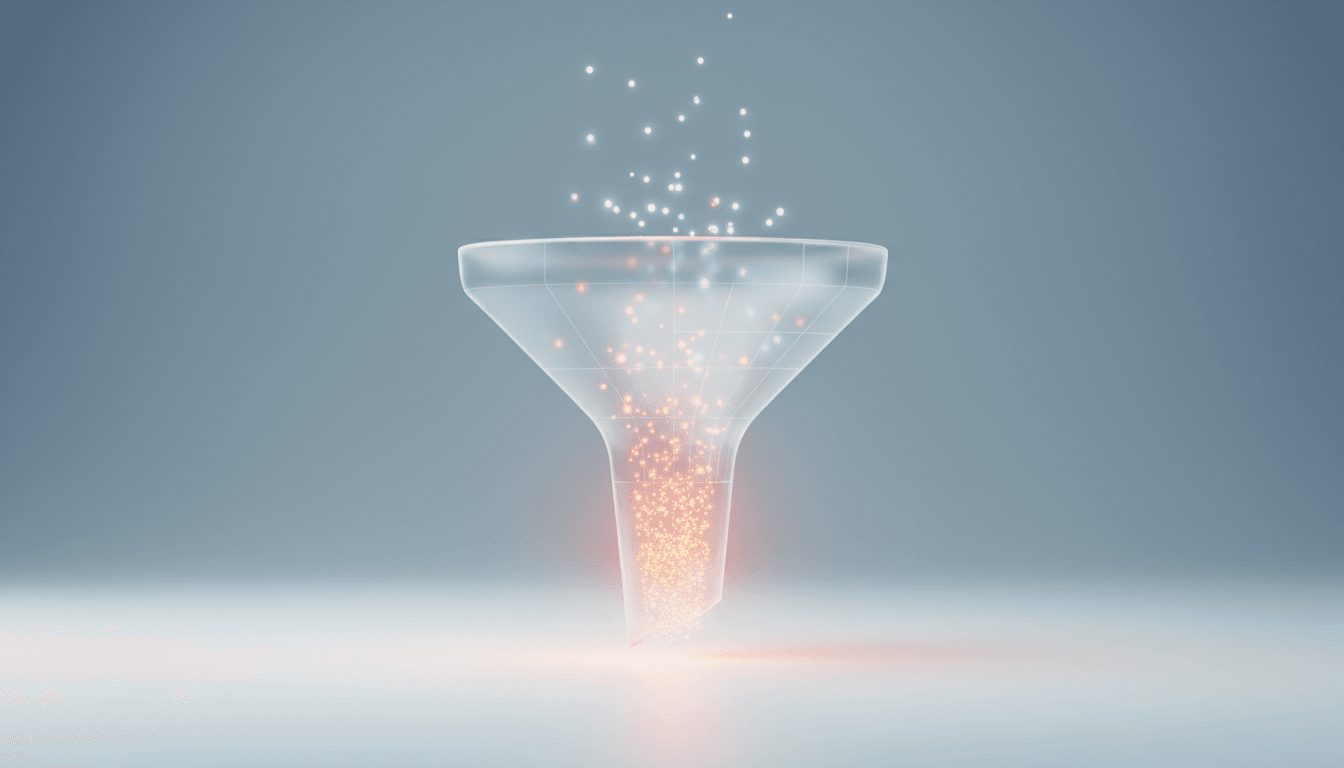 Conceptual illustration representing conversion rate optimisation and website analytics
