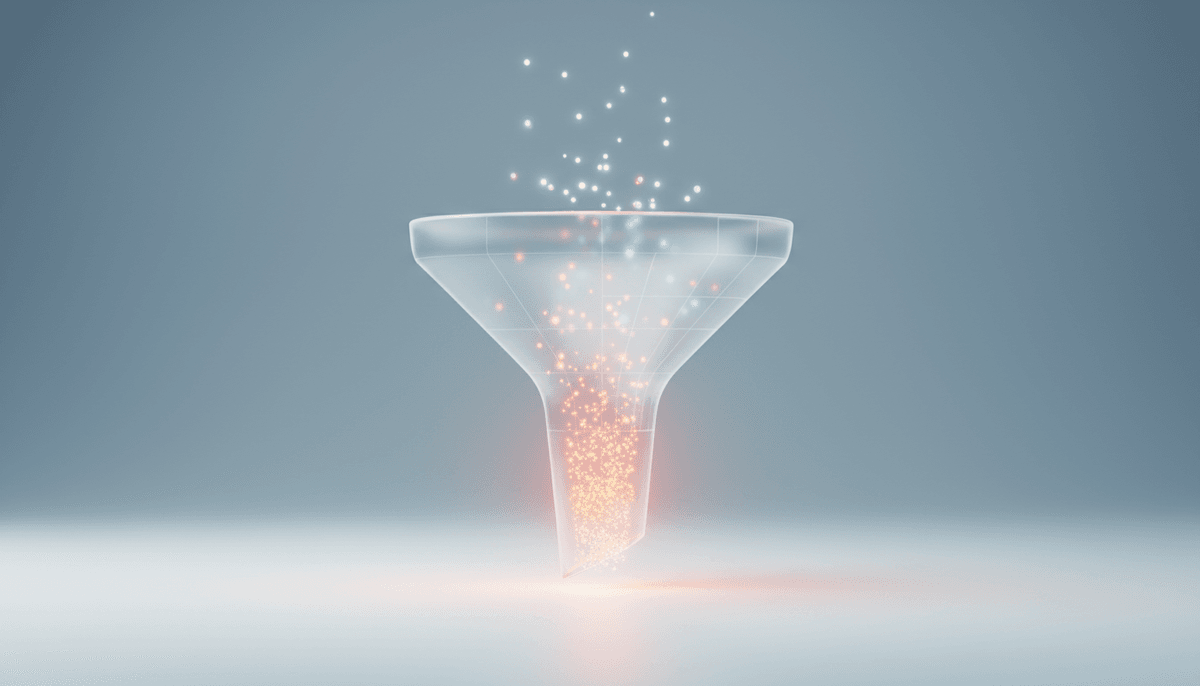 Conceptual illustration representing conversion rate optimisation and website analytics